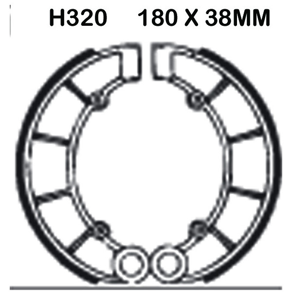 EBC EBC Brake Shoes H320